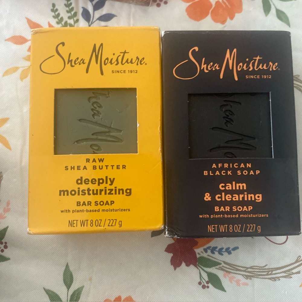 Shea Moisture Raw Shea Butter and‎ African Black Soap Set